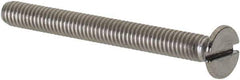 Value Collection - M2.5x0.45 Metric Coarse, 25mm OAL Slotted Drive Machine Screw - Flat Head, Grade 18-8 & A2 Stainless Steel, Uncoated, Without Washer - Exact Tool & Supply