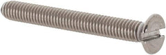 Value Collection - M3x0.50 Metric Coarse, 25mm OAL Slotted Drive Machine Screw - Flat Head, Grade 18-8 & A2 Stainless Steel, Uncoated, Without Washer - Exact Tool & Supply