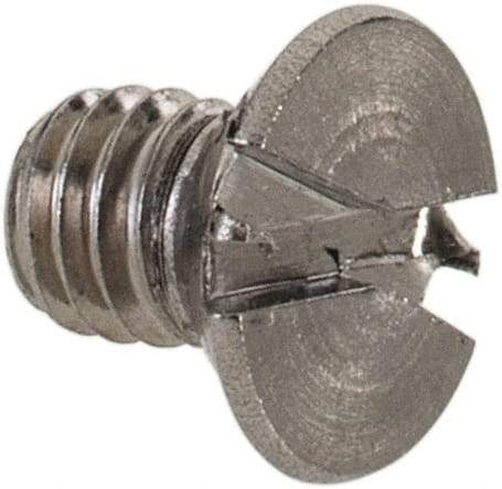 Value Collection - M3.5x0.60 Metric Coarse, 5mm OAL Slotted Drive Machine Screw - Flat Head, Grade 18-8 & A2 Stainless Steel, Uncoated, Without Washer - Exact Tool & Supply