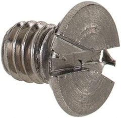 Value Collection - M3.5x0.60 Metric Coarse, 5mm OAL Slotted Drive Machine Screw - Flat Head, Grade 18-8 & A2 Stainless Steel, Uncoated, Without Washer - Exact Tool & Supply
