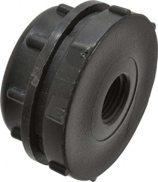 NIBCO - 1/2" Polypropylene Plastic Pipe Tank Adapter - Schedule 80, Tank x FPT End Connections - Exact Tool & Supply