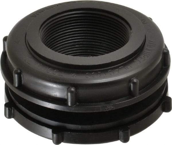 NIBCO - 2" Polypropylene Plastic Pipe Tank Adapter - Schedule 80, Tank x FPT End Connections - Exact Tool & Supply