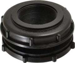 NIBCO - 2" Polypropylene Plastic Pipe Tank Adapter - Schedule 80, Tank x FPT End Connections - Exact Tool & Supply