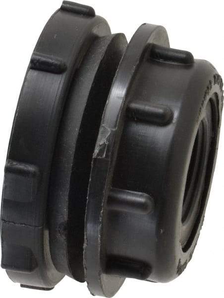 NIBCO - 3/4" Polypropylene Plastic Pipe Tank Adapter - Schedule 80, Tank x FPT End Connections - Exact Tool & Supply