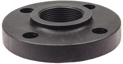 NIBCO - 1-1/4" Pipe, 4-5/8" OD, Polypropylene Threaded Pipe Flange - Schedule 80, Black - Exact Tool & Supply