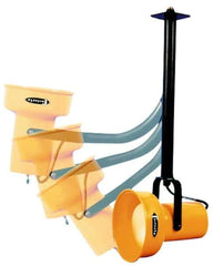 Fostoria - 25 Inch, Ceiling Mounted, Incandescent, Yellow, Dock Light - 300 Watt, 120 Volt, Nonmagnifying - Exact Tool & Supply