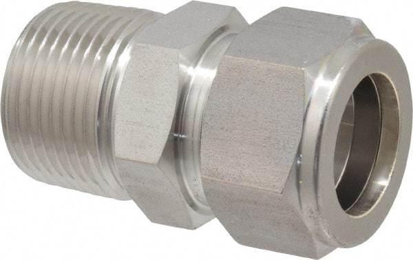 Ham-Let - 3/4" OD, Grade 316Stainless Steel Male Connector - Comp x MNPT Ends - Exact Tool & Supply