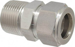 Ham-Let - 3/4" OD, Grade 316Stainless Steel Male Connector - Comp x MNPT Ends - Exact Tool & Supply