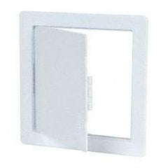 Karp - 9-3/4" Wide x 9-3/4" High, High Impact Styrene Plastic Access Door - 7-3/4" Opening Width, 7-3/4" Opening Height - Exact Tool & Supply