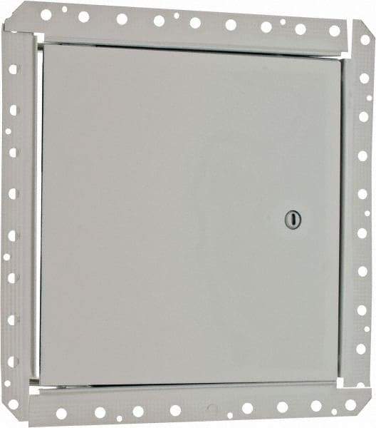 Karp - 10" Wide x 10" High, Steel Flush Access Door for Drywall - 8" Opening Width, 8" Opening Height - Exact Tool & Supply