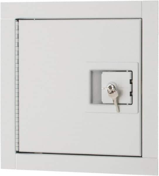 Karp - 10" Wide x 10" High, Steel Insulated Fire Rated Access Door - 8" Opening Width, 8" Opening Height - Exact Tool & Supply
