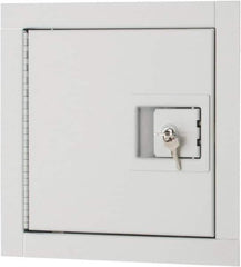 Karp - 10" Wide x 10" High, Steel Insulated Fire Rated Access Door - 8" Opening Width, 8" Opening Height - Exact Tool & Supply