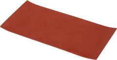 Made in USA - 6" Wide, 1/8" Thick, Silicone Rubber Foam Sheet - 30 Durometer, Orange-Red, -60 to 500°F, 650 psi Tensile Strength, Cut-to-Length - Exact Tool & Supply