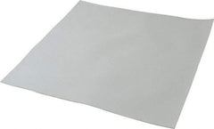 Made in USA - 12" Long, 12" Wide, 0.031" Thick, Silicone Rubber Foam Sheet - 35 to 45 Durometer, White, -20 to 500°F, 640 psi Tensile Strength, Plain Backing, Stock Length - Exact Tool & Supply