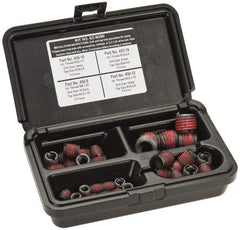 E-Z LOK - 33 Inserts, M8x1.25 - M16x2.00 Internal Thread, M8 - M16 Metric Coarse, Carbon Steel, Thread Repair Kit - Exact Tool & Supply