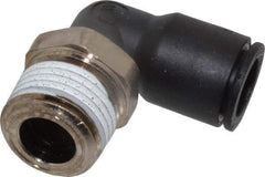 Legris - 12mm Outside Diam, 1/2 NPT, Nylon Push-to-Connect Tube Male Elbow - 290 Max psi, Tube to Male NPT Connection, Buna Nitrile O-Ring - Exact Tool & Supply