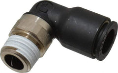 Legris - 3/8" Outside Diam, 1/4 BSPT, Nylon Push-to-Connect Tube Male Elbow - 290 Max psi, Tube to Male BSPT Connection, Buna Nitrile O-Ring - Exact Tool & Supply