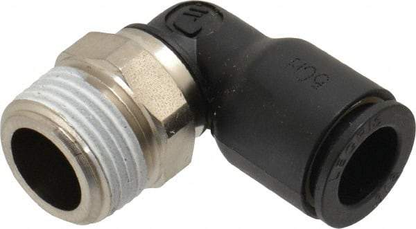 Legris - 3/8" Outside Diam, 3/8 BSPT, Nylon Push-to-Connect Tube Male Elbow - 290 Max psi, Tube to Male BSPT Connection, Buna Nitrile O-Ring - Exact Tool & Supply