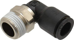 Legris - 3/8" Outside Diam, 3/8 BSPT, Nylon Push-to-Connect Tube Male Elbow - 290 Max psi, Tube to Male BSPT Connection, Buna Nitrile O-Ring - Exact Tool & Supply