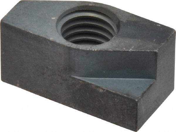 Gibraltar - 1/2-13 Blind Tapped Quarter Turn T Slot Nut - 5/8" Slot Width, 5/8 x 0.333" Base Width x Height, 1-1/4 x 5/8" OAL x Height - Exact Tool & Supply
