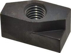 Gibraltar - 1/2-13 Blind Tapped Quarter Turn T Slot Nut - 11/16" Slot Width, 11/16 x 0.427" Base Width x Height, 1-3/8 x 3/4" OAL x Height - Exact Tool & Supply