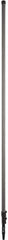 Vikan - 236 x 1-21/64" Aluminum Squeegee Handle - European Threaded Connection, Gray, Telescoping - Exact Tool & Supply