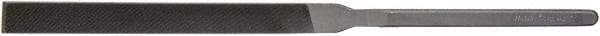 Grobet - 8-1/2" Needle Precision Swiss Pattern Hand File - 3/8" Width Diam x 1/8" Thick, Handle - Exact Tool & Supply