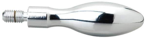 Gibraltar - M5x0.8 Threaded Stem, Fixed Handwheel & Machine Handle - Steel Bulb Shape Handle, Steel Stem - Exact Tool & Supply