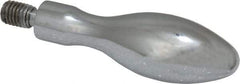 Gibraltar - M8x1.25 Threaded Stem, Fixed Handwheel & Machine Handle - Steel Bulb Shape Handle, Steel Stem - Exact Tool & Supply