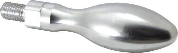 Gibraltar - M12x1.75 Threaded Stem, Revolving Handwheel & Machine Handle - Steel Bulb Shape Handle, Steel Stem - Exact Tool & Supply