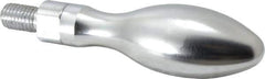 Gibraltar - M12x1.75 Threaded Stem, Revolving Handwheel & Machine Handle - Steel Bulb Shape Handle, Steel Stem - Exact Tool & Supply