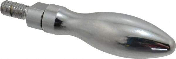 Gibraltar - M6x1 Threaded Stem, Revolving Handwheel & Machine Handle - Steel Bulb Shape Handle, Steel Stem - Exact Tool & Supply