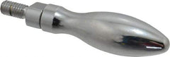 Gibraltar - M6x1 Threaded Stem, Revolving Handwheel & Machine Handle - Steel Bulb Shape Handle, Steel Stem - Exact Tool & Supply