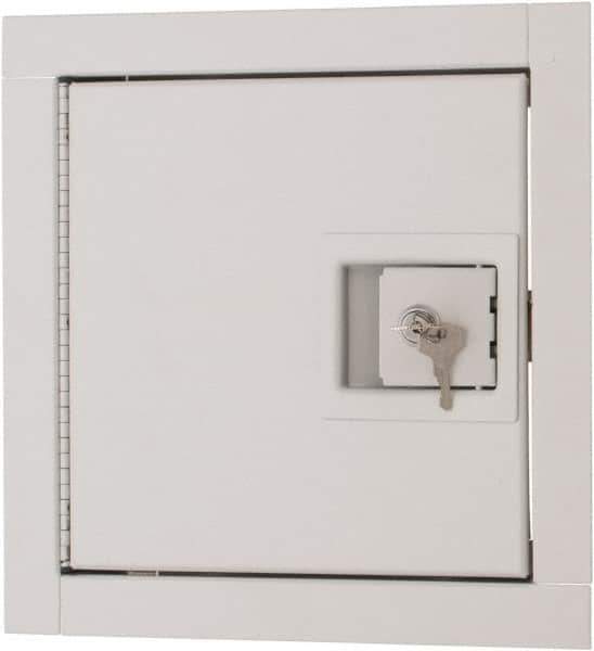 Karp - 10" Wide x 10" High, Steel Non Insulated Fire Rated Access Door - 8" Opening Width, 8" Opening Height - Exact Tool & Supply