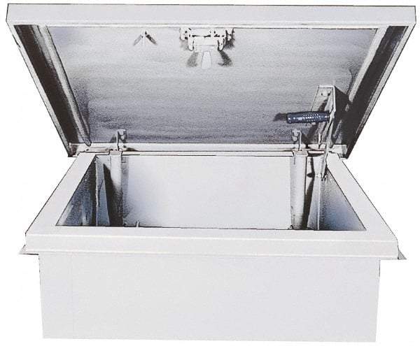 Karp - 36" Wide x 30" High, Aluminum Roof Hatch - 36" Opening Width, 30" Opening Height - Exact Tool & Supply