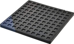 Mason Ind. - 6" Long x 6" Wide x 5/16" Thick, Nitrile, Machinery Leveling Pad & Mat - Blue - Exact Tool & Supply