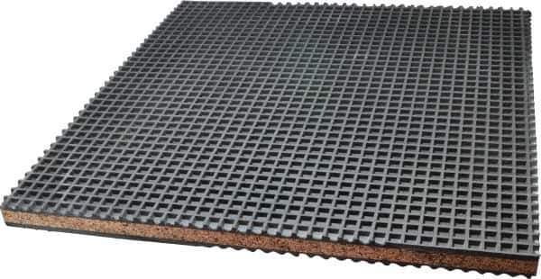 Mason Ind. - 18" Long x 18" Wide x 1" Thick, Neoprene ans Cork, Machinery Leveling Pad & Mat - Exact Tool & Supply