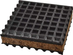 Mason Ind. - 4" Long x 4" Wide x 1" Thick, Neoprene ans Cork, Machinery Leveling Pad & Mat - Exact Tool & Supply