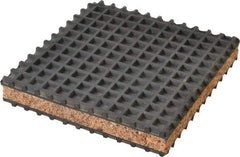 Mason Ind. - 6" Long x 6" Wide x 1" Thick, Neoprene ans Cork, Machinery Leveling Pad & Mat - Exact Tool & Supply