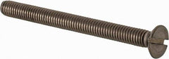Value Collection - M3.5x0.60 Metric Coarse, 40mm OAL Slotted Drive Machine Screw - Flat Head, Grade 18-8 & A2 Stainless Steel, Uncoated, Without Washer - Exact Tool & Supply