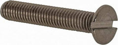 Value Collection - M5x0.80 Metric Coarse, 30mm OAL Slotted Drive Machine Screw - Flat Head, Grade 18-8 & A2 Stainless Steel, Uncoated, Without Washer - Exact Tool & Supply