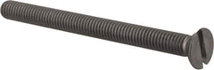 Value Collection - M6x1.00 Metric Coarse, 70mm OAL Slotted Drive Machine Screw - Flat Head, Grade 18-8 & A2 Stainless Steel, Uncoated, Without Washer - Exact Tool & Supply