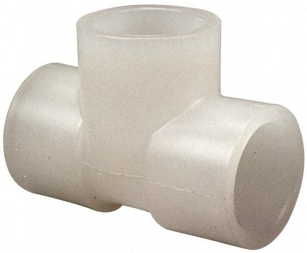 NIBCO - 1" Polypropylene Plastic Pipe Fitting - S x S x S End Connections - Exact Tool & Supply