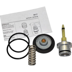 Norgren - FRL Parts; Product Type: Relieving Repair Kit ; For Use With: R17 regulator ; Compatible Tool Type: Regulator ; Includes: SPRING, O-RINGS, STEM VALVE, ASSEMBLY, RELIEVING DIAPGRAGM - Exact Tool & Supply
