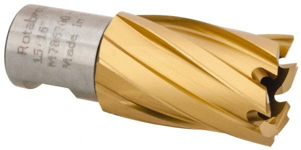 Hougen - 15/16" Diam x 1" Deep High Speed Steel Annular Cutter - Exact Tool & Supply