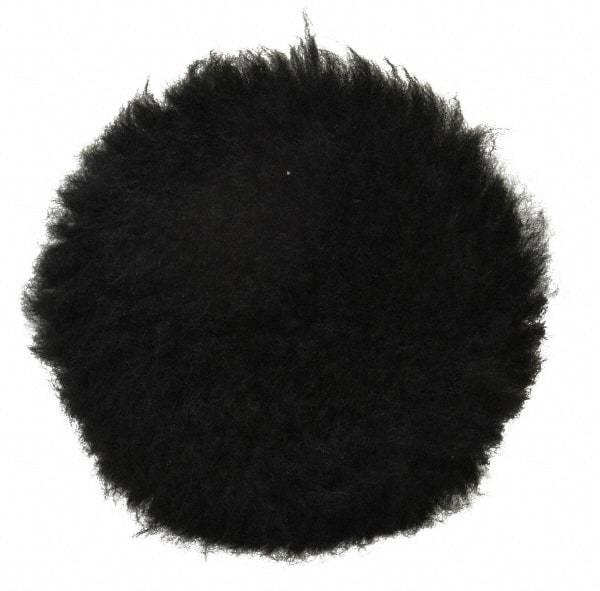 3M - 3" Diam Lambswool Bonnet Pad - 25/32" Pile, Hook & Loop Attachment - Exact Tool & Supply