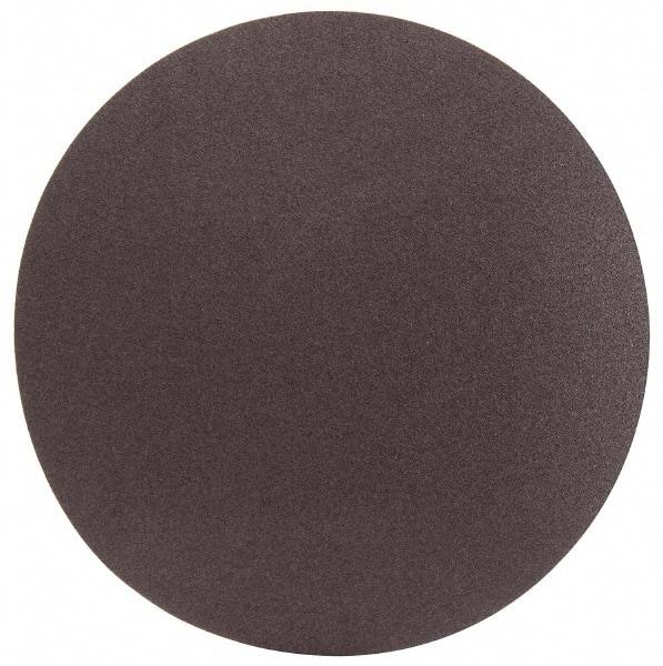 Norton - 24" Diam, 50 Grit Aluminum Oxide Adhesive PSA Disc - Coarse Grade, Brown, X Weighted Backing, Flexible - Exact Tool & Supply