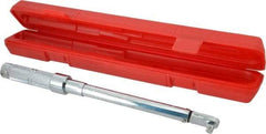 Proto - 3/8" Drive Micrometer Fixed Head Torque Wrench - 21 N/m to 116 N/m Torque, 15-13/64" OAL, 116 N/m Graduation - Exact Tool & Supply
