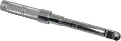 Proto - 3/8" Drive Micrometer Fixed Head Torque Wrench - 40 In/Lb to 200 In/Lb Torque, 11-45/64" OAL, 0.11 N/m Graduation, Ratchet Head - Exact Tool & Supply