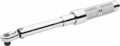 Proto - 3/8" Drive Micrometer Type Ratchet Head Torque Wrench - 40 In/Lb to 200 In/Lb Torque, 11-7/8" OAL, 0.11 N/m Graduation, Ratchet Head - Exact Tool & Supply